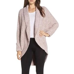 Barefoot Dreams Cardigan Womens Small CozyChic Cocoon Open Front Pockets Sweater